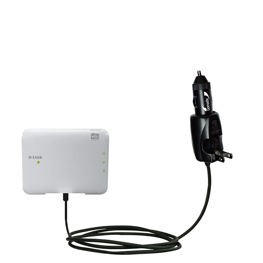Car & Home 2 in 1 Charger compatible with the D-Link DIR-506L Shareport