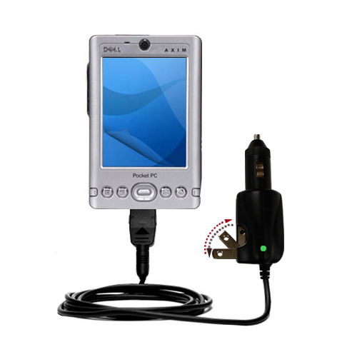 Car & Home 2 in 1 Charger compatible with the Dell Axim x3 x3i