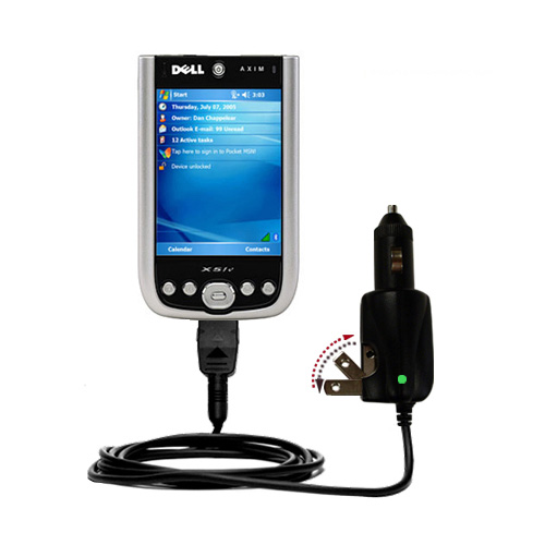 Car & Home 2 in 1 Charger compatible with the Dell Axim x51