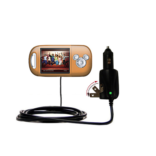 Intelligent Dual Purpose DC Vehicle and AC Home Wall Charger suitable for the Disney High School Musical Mix Stick MP3 Player DS17019 - Two critical functions; one unique charger - Uses Gomadic Brand TipExchange Technology