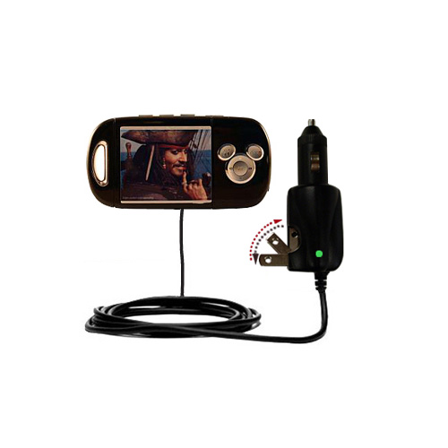 Car & Home 2 in 1 Charger compatible with the Disney Pirates of the Caribbean Mix Stick MP3 Player DS17033