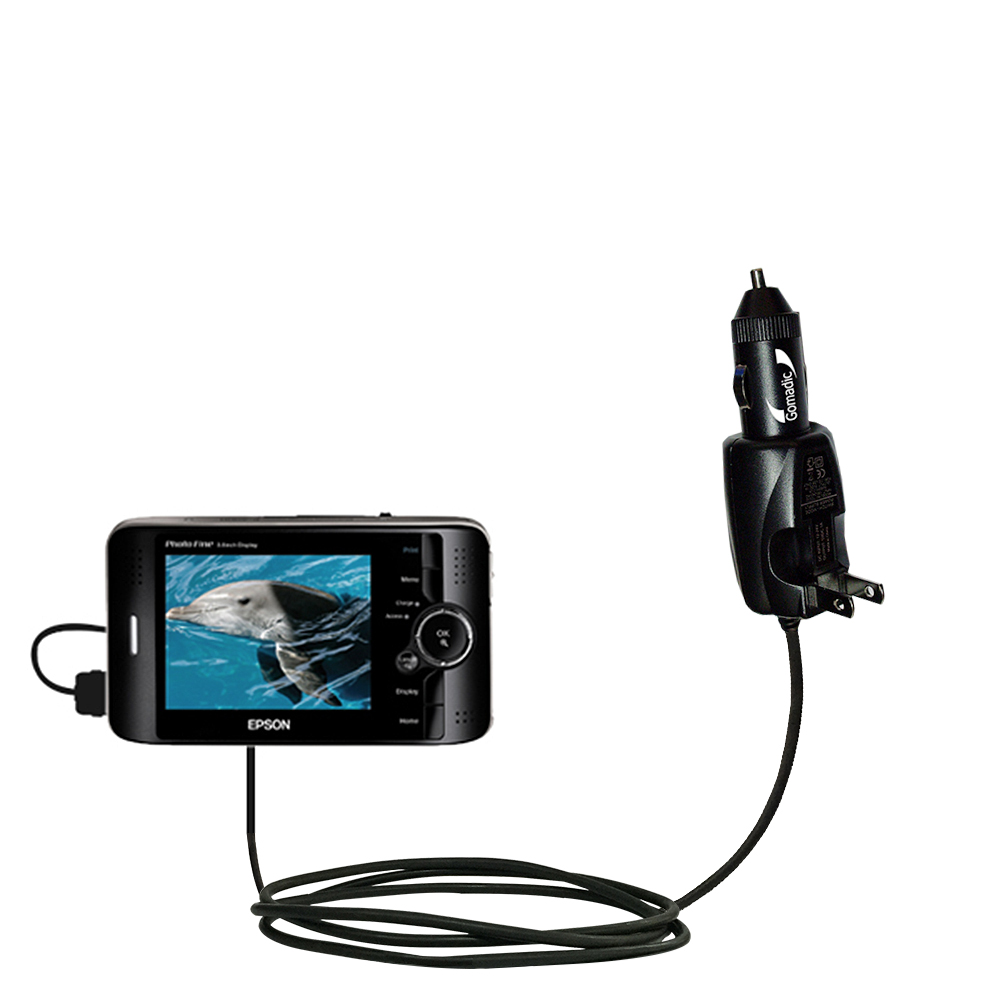 Car & Home 2 in 1 Charger compatible with the Epson P-2000 / P-4000 / P-5000