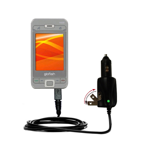Car & Home 2 in 1 Charger compatible with the Eten Glofiish X500