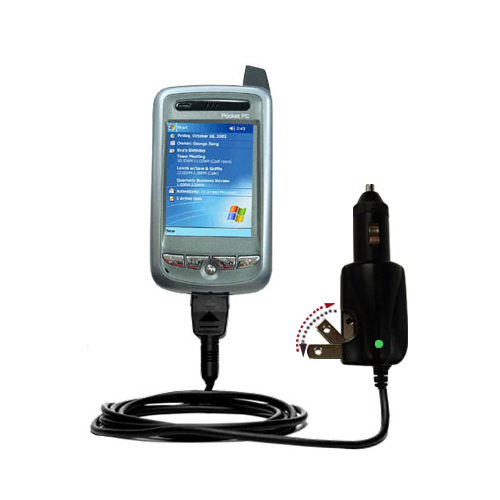Intelligent Dual Purpose DC Vehicle and AC Home Wall Charger suitable for the ETEN P300B - Two critical functions; one unique charger - Uses Gomadic Brand TipExchange Technology
