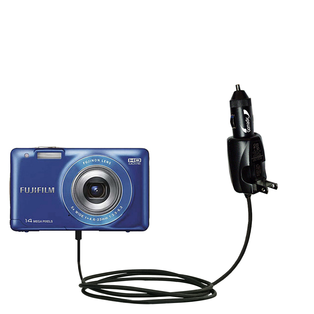Car & Home 2 in 1 Charger compatible with the Fujifilm Finepix JX 500 520 550 580 590 700 710