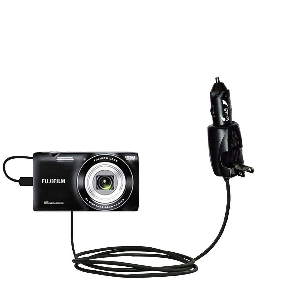 Car & Home 2 in 1 Charger compatible with the Fujifilm Finepix JZ700