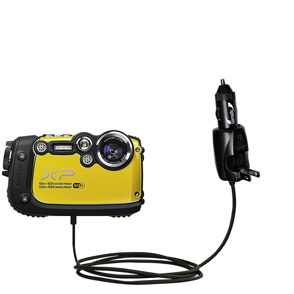 Car & Home 2 in 1 Charger compatible with the Fujifilm Finepix XP200