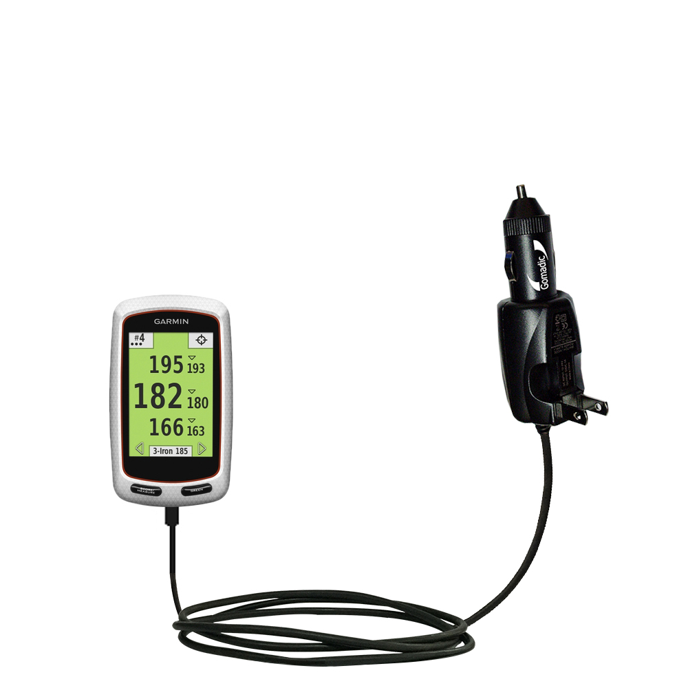 Car & Home 2 in 1 Charger compatible with the Garmin Approach G7