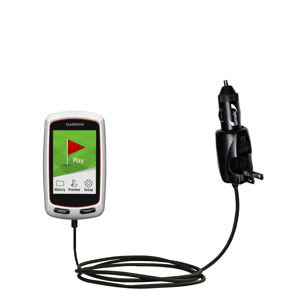 Car & Home 2 in 1 Charger compatible with the Garmin Approach G8