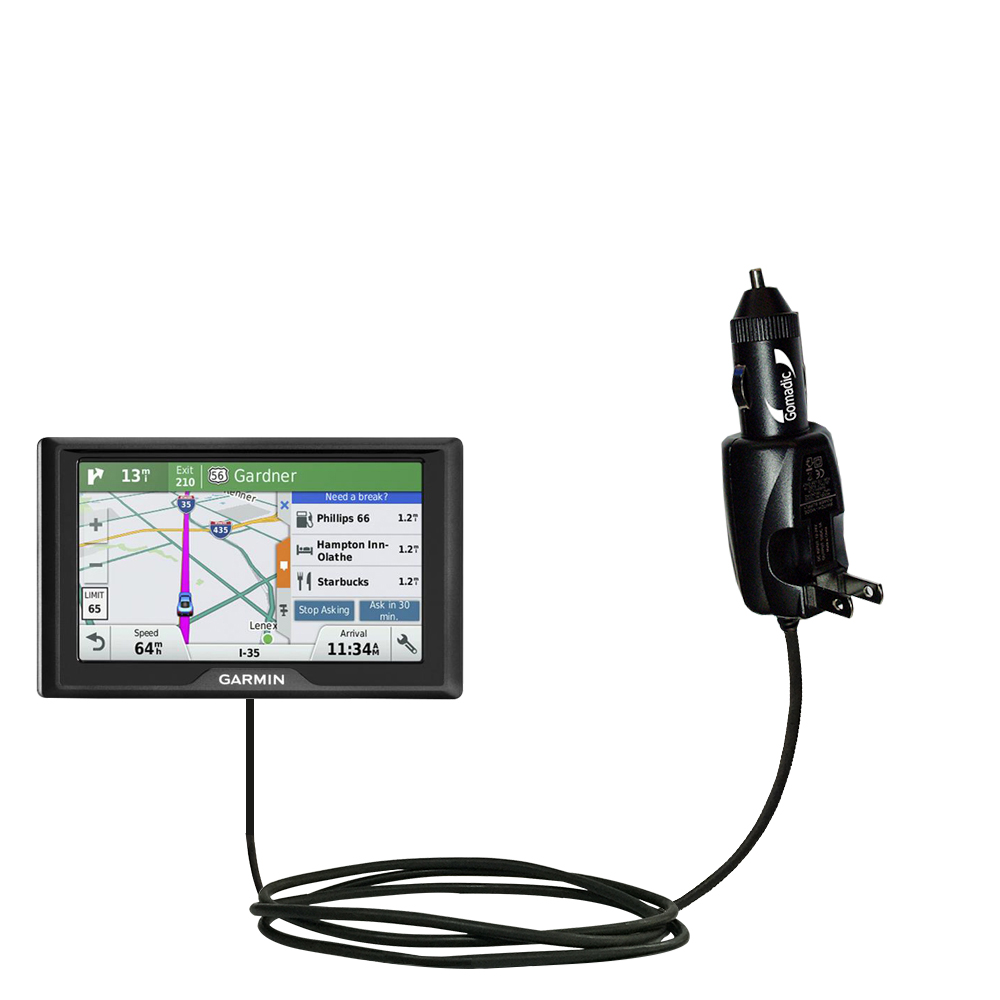 Car & Home 2 in 1 Charger compatible with the Garmin Drive 50 / 50LMT