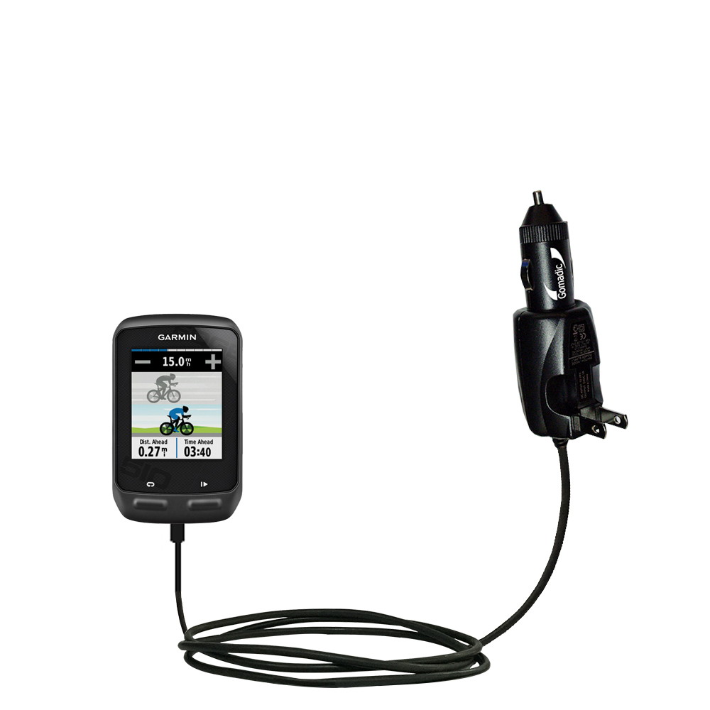 Car & Home 2 in 1 Charger compatible with the Garmin EDGE 510