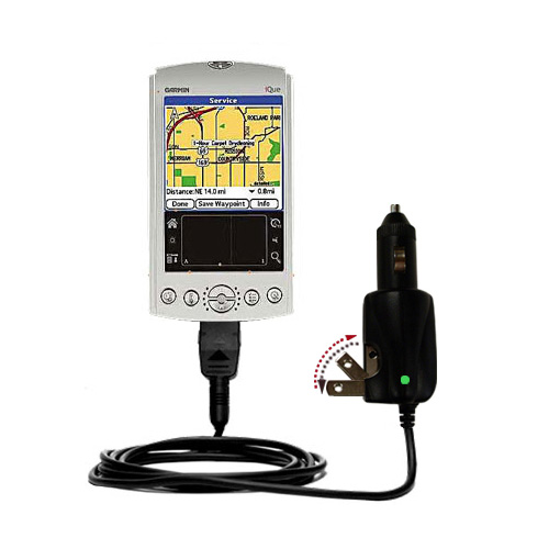 Car & Home 2 in 1 Charger compatible with the Garmin iQue 3200