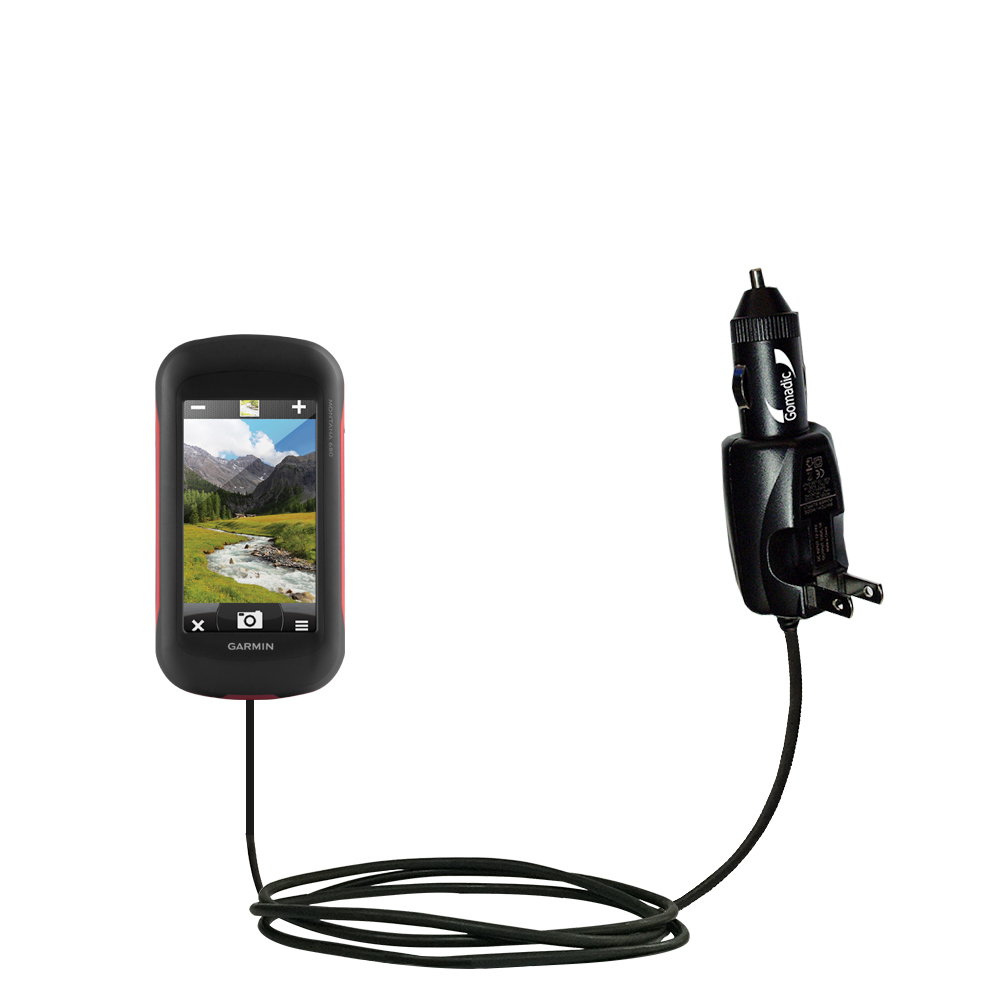 Car & Home 2 in 1 Charger compatible with the Garmin Montana 680 / 680t