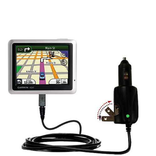 Car & Home 2 in 1 Charger compatible with the Garmin Nuvi 1250