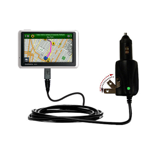 Car & Home 2 in 1 Charger compatible with the Garmin Nuvi 1300