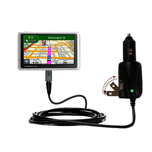 Car & Home 2 in 1 Charger compatible with the Garmin Nuvi 1350T