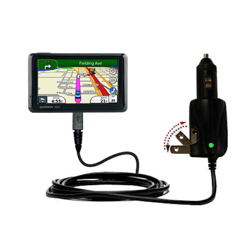 Car & Home 2 in 1 Charger compatible with the Garmin Nuvi 1370T