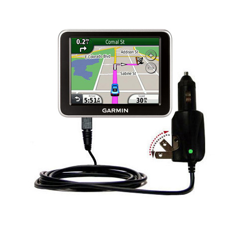 Car & Home 2 in 1 Charger compatible with the Garmin Nuvi 2240