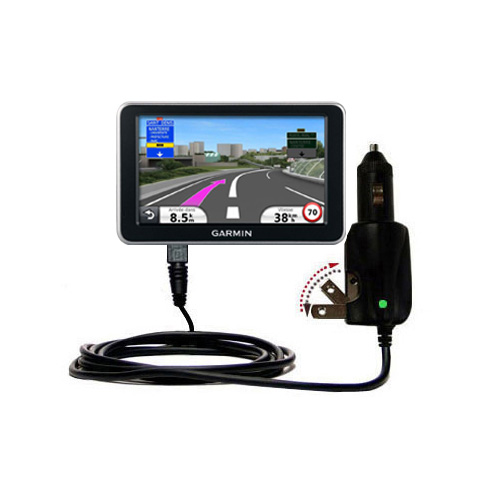 Car & Home 2 in 1 Charger compatible with the Garmin Nuvi 2340 2350 2360 2360LMT 2370 2370LT