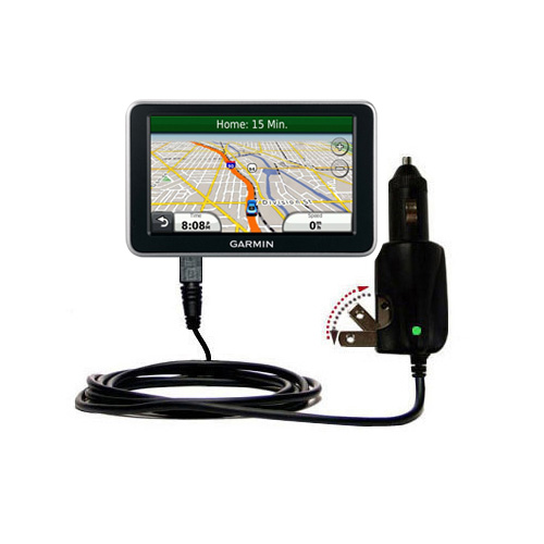 Car & Home 2 in 1 Charger compatible with the Garmin Nuvi 2350