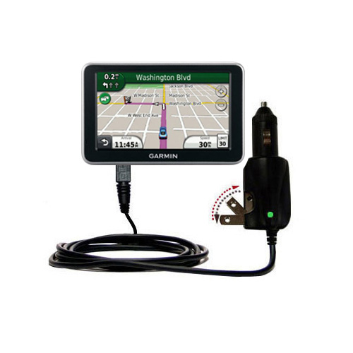 Car & Home 2 in 1 Charger compatible with the Garmin Nuvi 2450