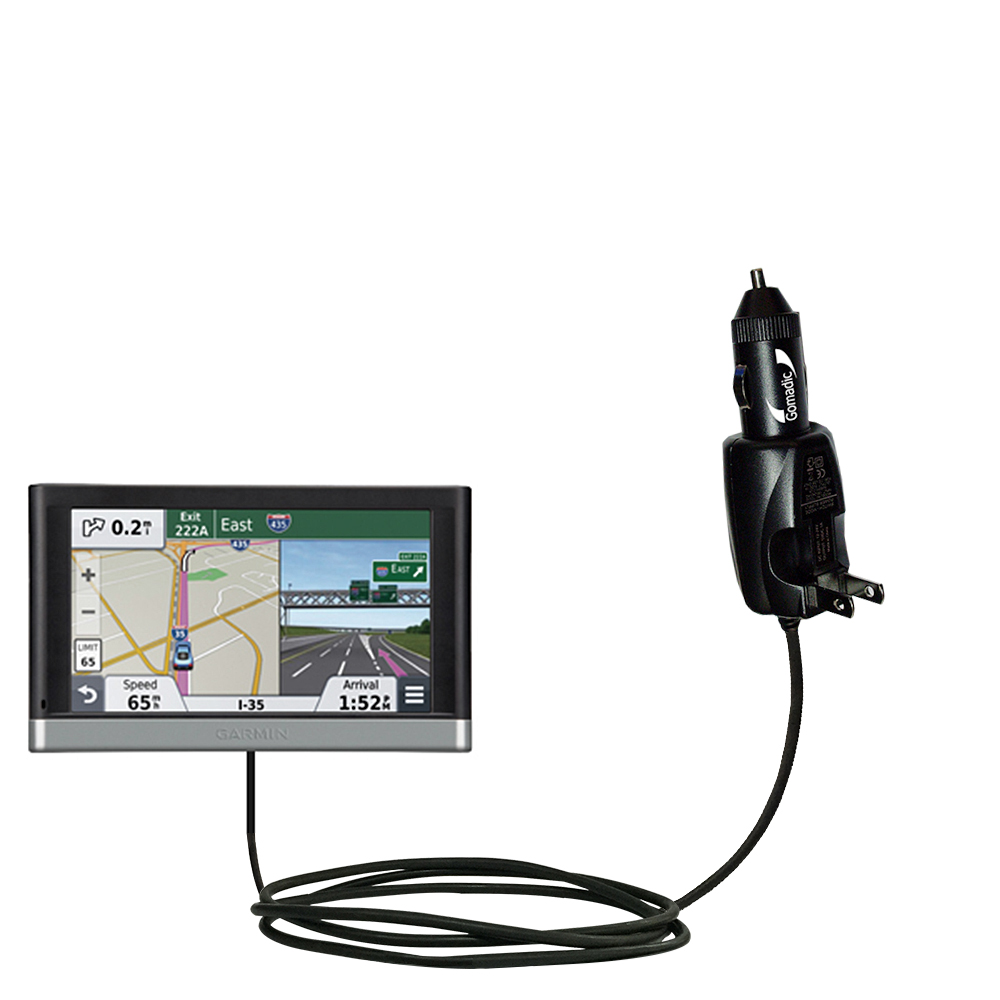 Car & Home 2 in 1 Charger compatible with the Garmin nuvi 2757 / 2797 LMT