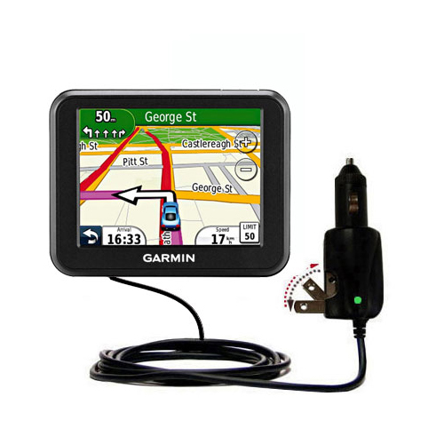 Car & Home 2 in 1 Charger compatible with the Garmin Nuvi 30