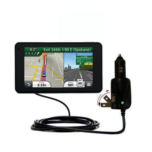 Car & Home 2 in 1 Charger compatible with the Garmin Nuvi 3490