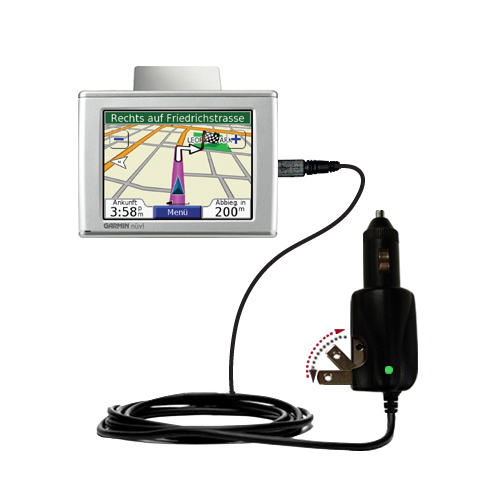 Car & Home 2 in 1 Charger compatible with the Garmin Nuvi 600 610