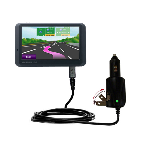 Car & Home 2 in 1 Charger compatible with the Garmin Nuvi 775T