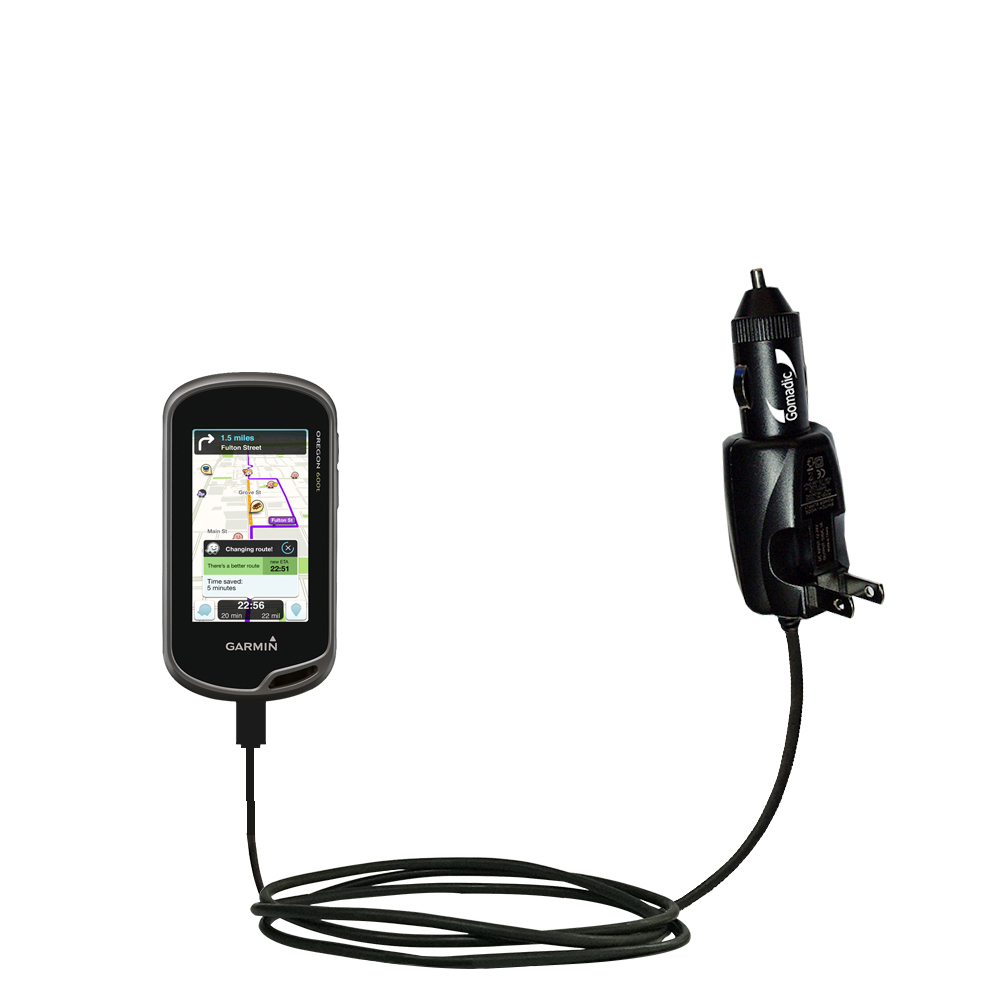 Car & Home 2 in 1 Charger compatible with the Garmin Oregon 600 / 650 / 650t