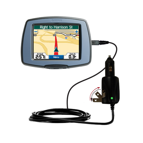 Car & Home 2 in 1 Charger compatible with the Garmin StreetPilot C310