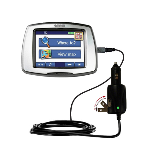 Car & Home 2 in 1 Charger compatible with the Garmin StreetPilot C550