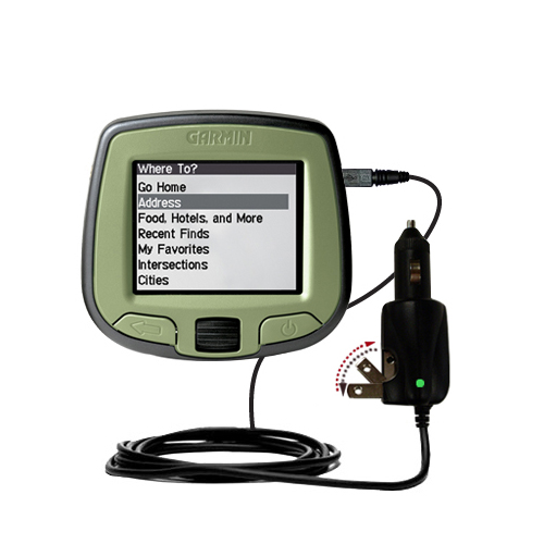 Car & Home 2 in 1 Charger compatible with the Garmin StreetPilot i2 i3 i5