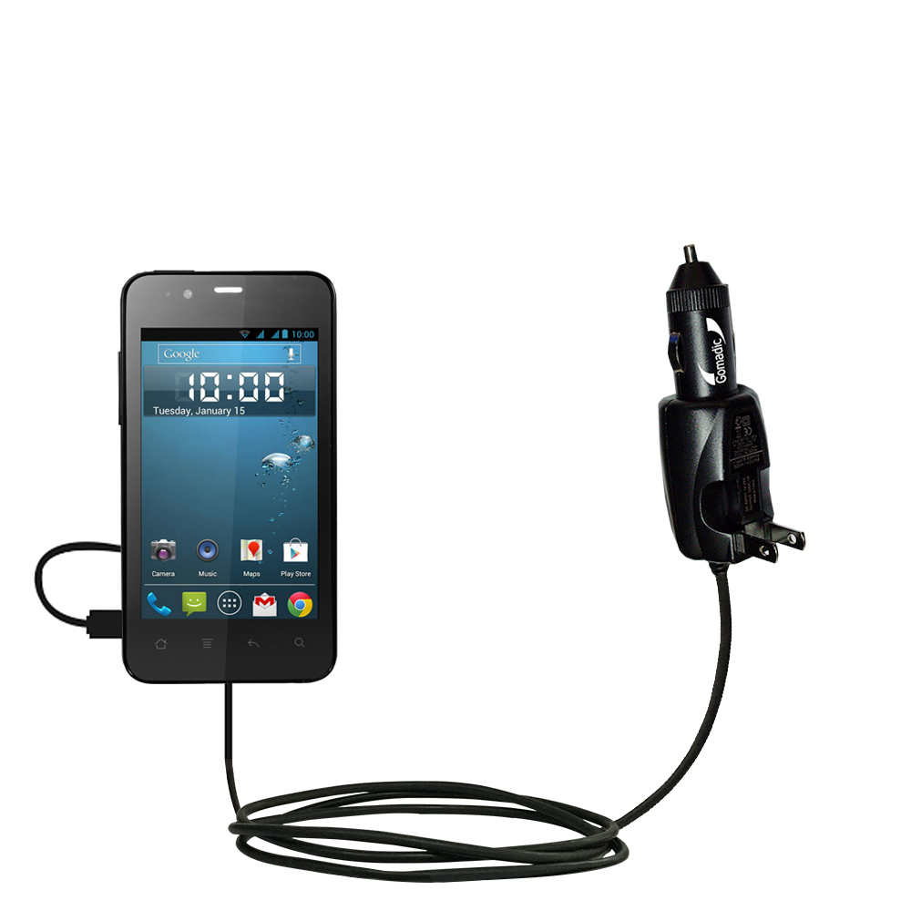Car & Home 2 in 1 Charger compatible with the Gigabyte GSmart Rio R1