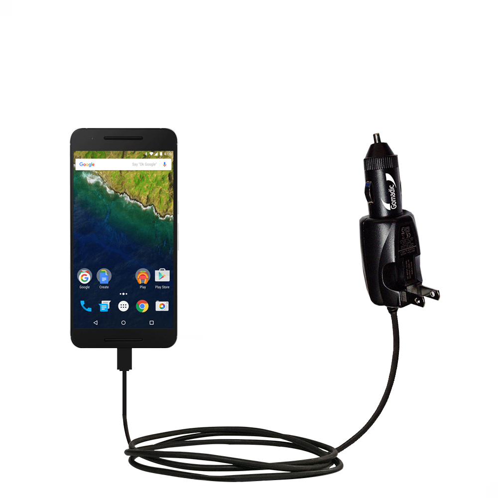 Car & Home 2 in 1 Charger compatible with the Google Nexus 6P