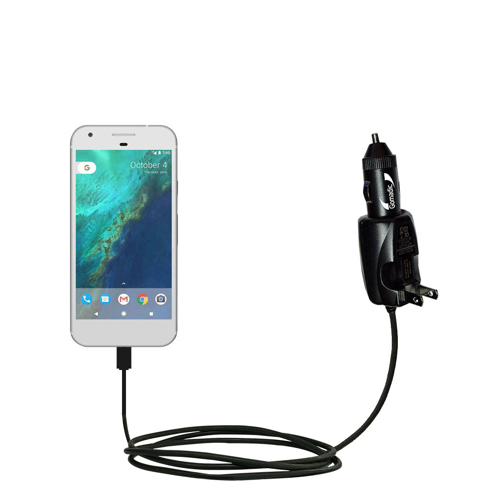 Car & Home 2 in 1 Charger compatible with the Google Pixel