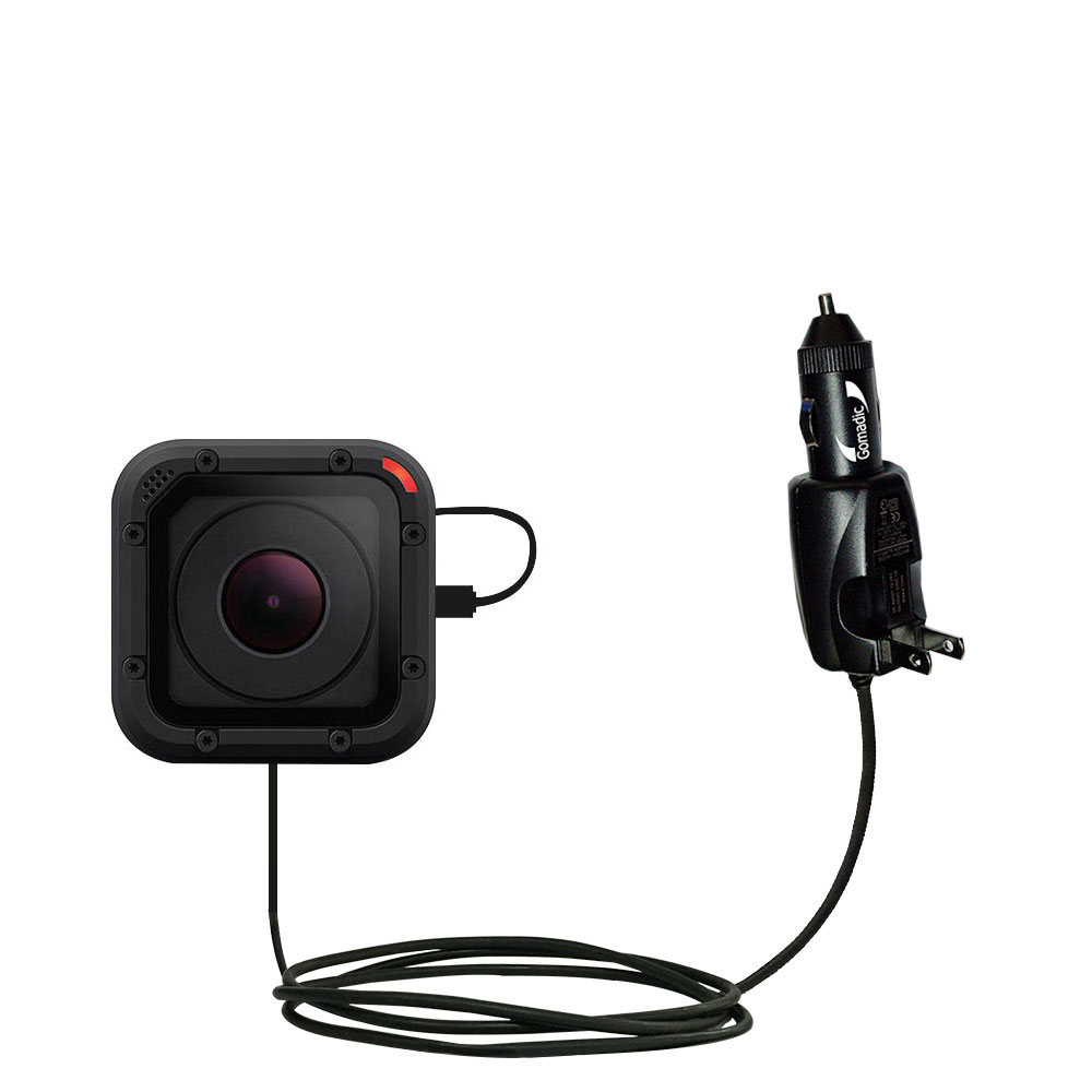 Car & Home 2 in 1 Charger compatible with the GoPro HERO5 Session