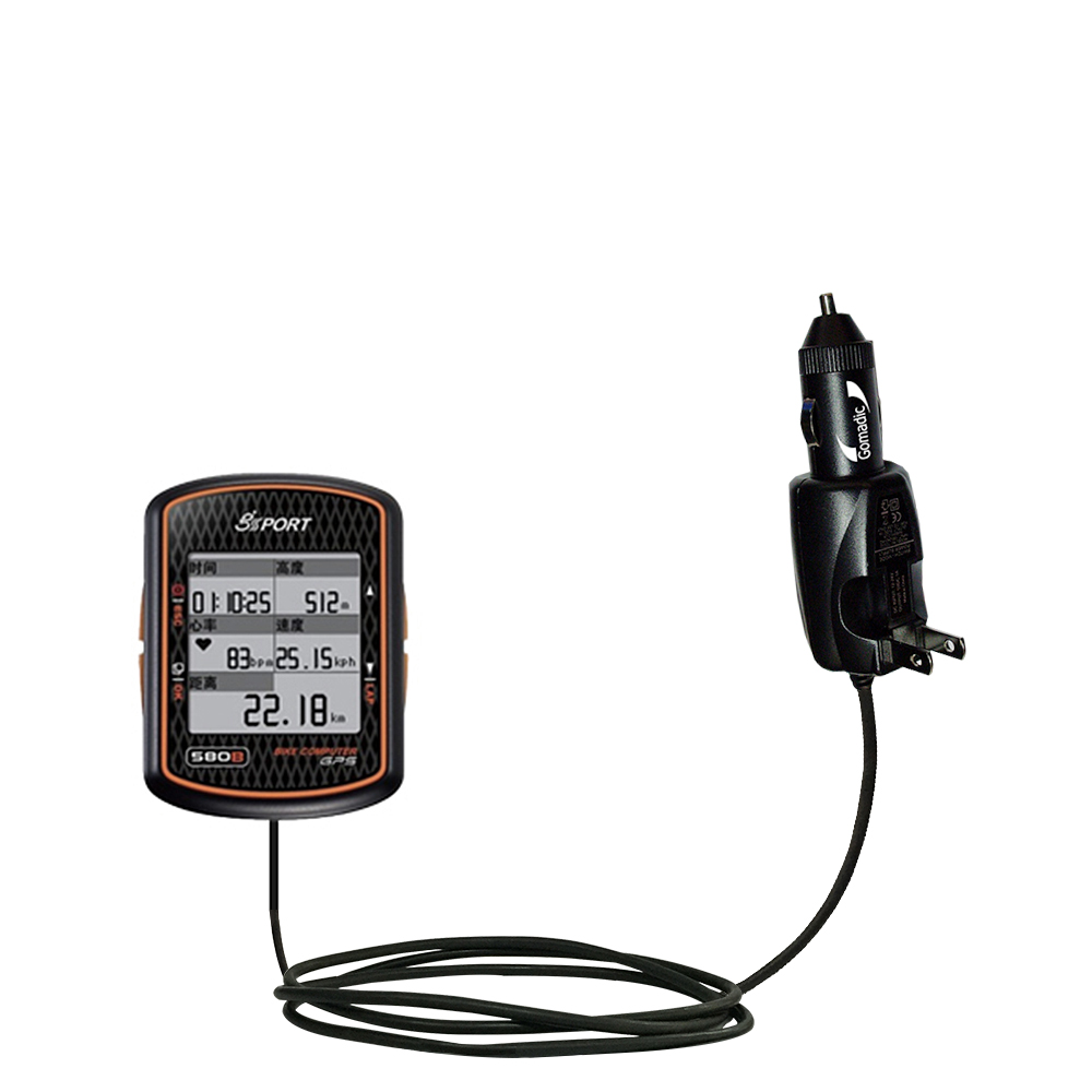 Car & Home 2 in 1 Charger compatible with the Gssport GB-580P