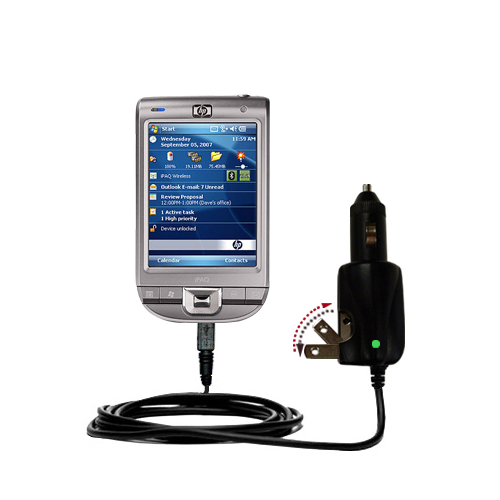 Car & Home 2 in 1 Charger compatible with the HP iPaq 110