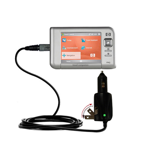 Car & Home 2 in 1 Charger compatible with the HP iPAQ rx4200 / rx 4200