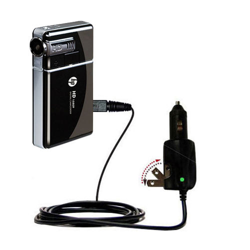 Car & Home 2 in 1 Charger compatible with the HP V5040u Camcorder