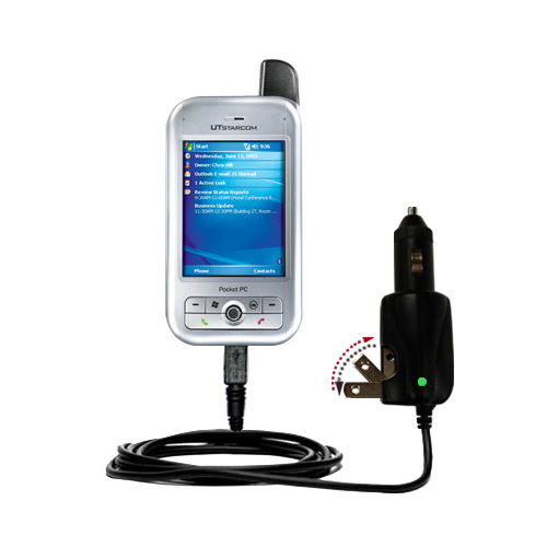 Car & Home 2 in 1 Charger compatible with the HTC 6700Q Qwest