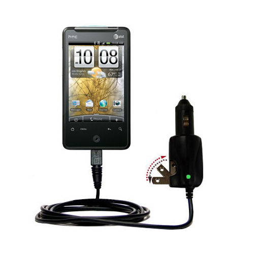Car & Home 2 in 1 Charger compatible with the HTC Aria