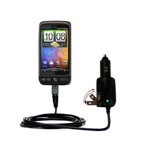 Car & Home 2 in 1 Charger compatible with the HTC Bravo