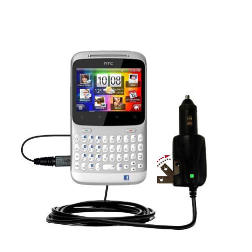 Car & Home 2 in 1 Charger compatible with the HTC ChaCha