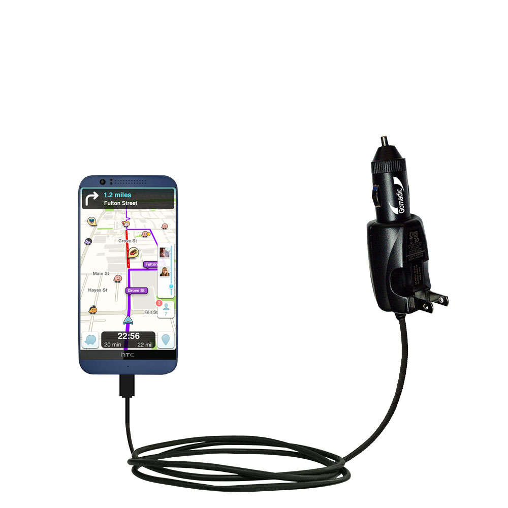 Car & Home 2 in 1 Charger compatible with the HTC Desire 510