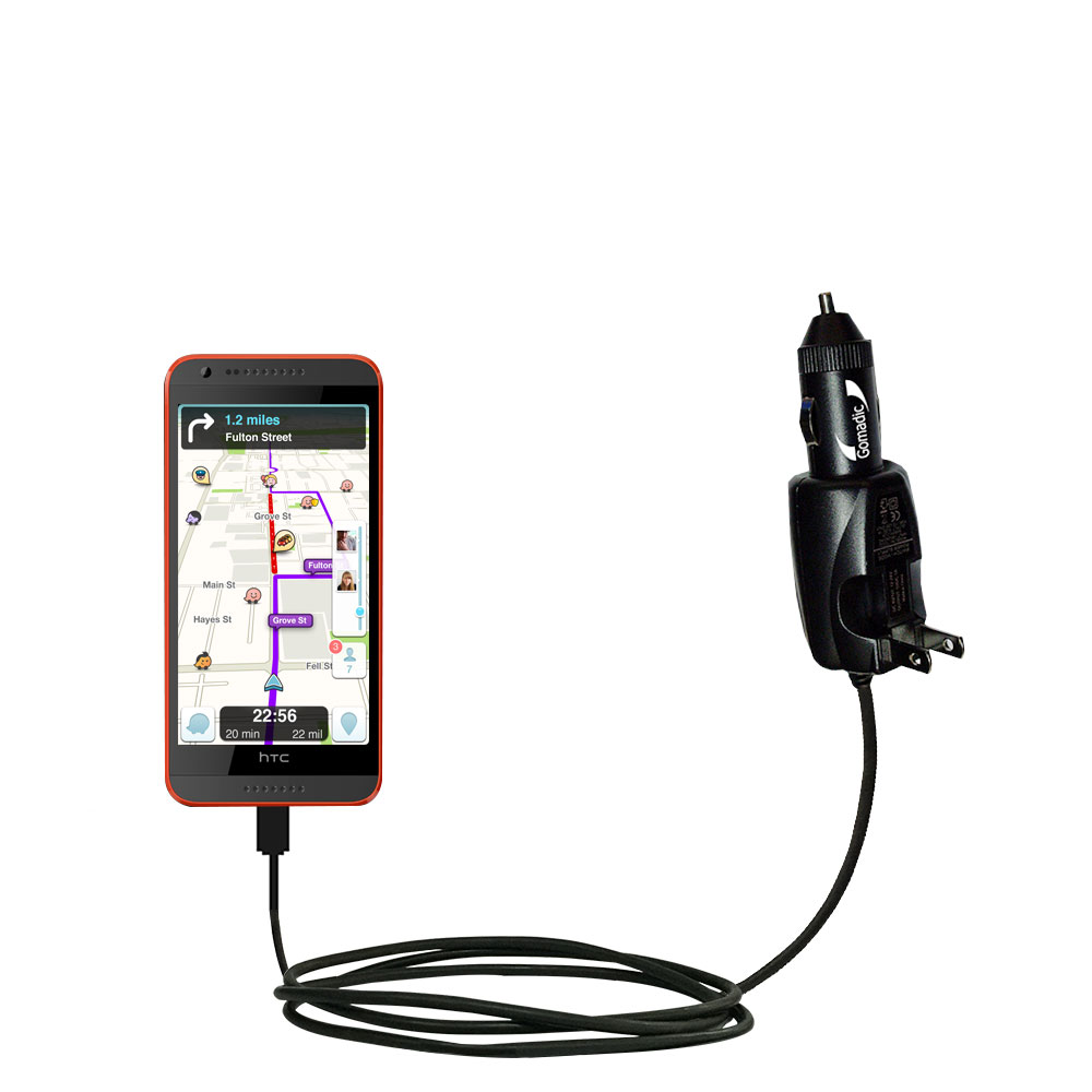 Car & Home 2 in 1 Charger compatible with the HTC Desire 620