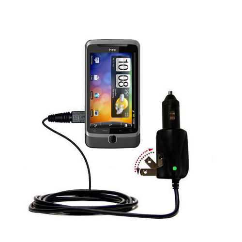 Car & Home 2 in 1 Charger compatible with the HTC Desire Z