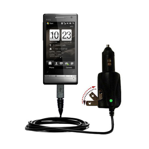 Car & Home 2 in 1 Charger compatible with the HTC Diamond II / Diamond2